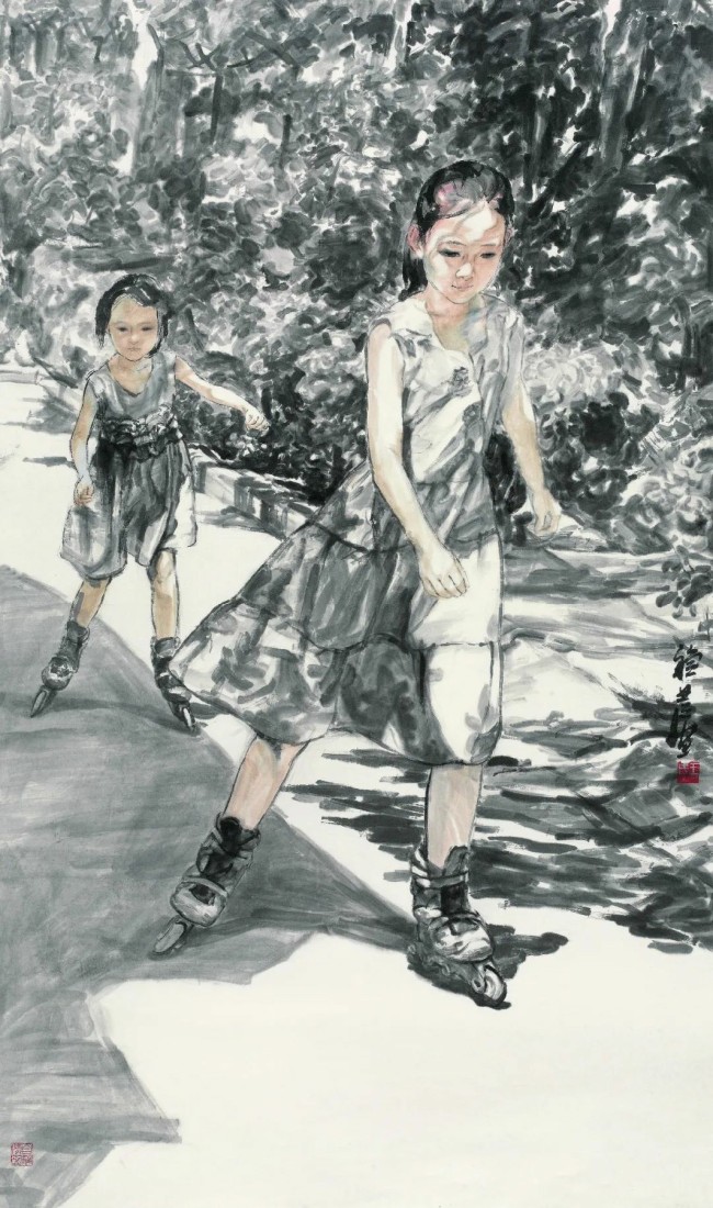 王稳苓·水墨人物画 | “意”由心生，“象”自天成，光影中呈现出空灵与朦胧的质感