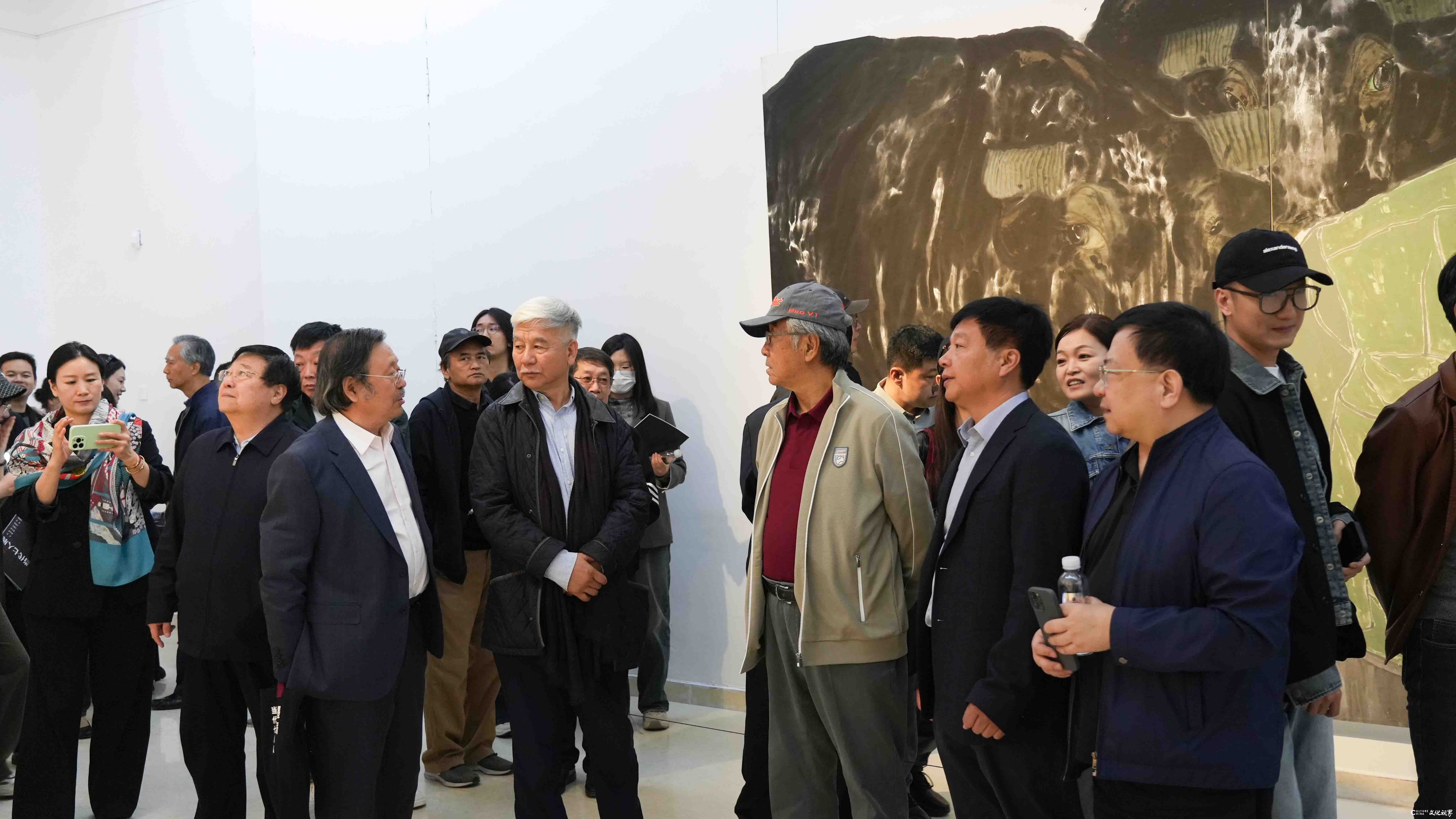 “墨局——当代七人展”昨日在石家庄市美术馆盛大开幕