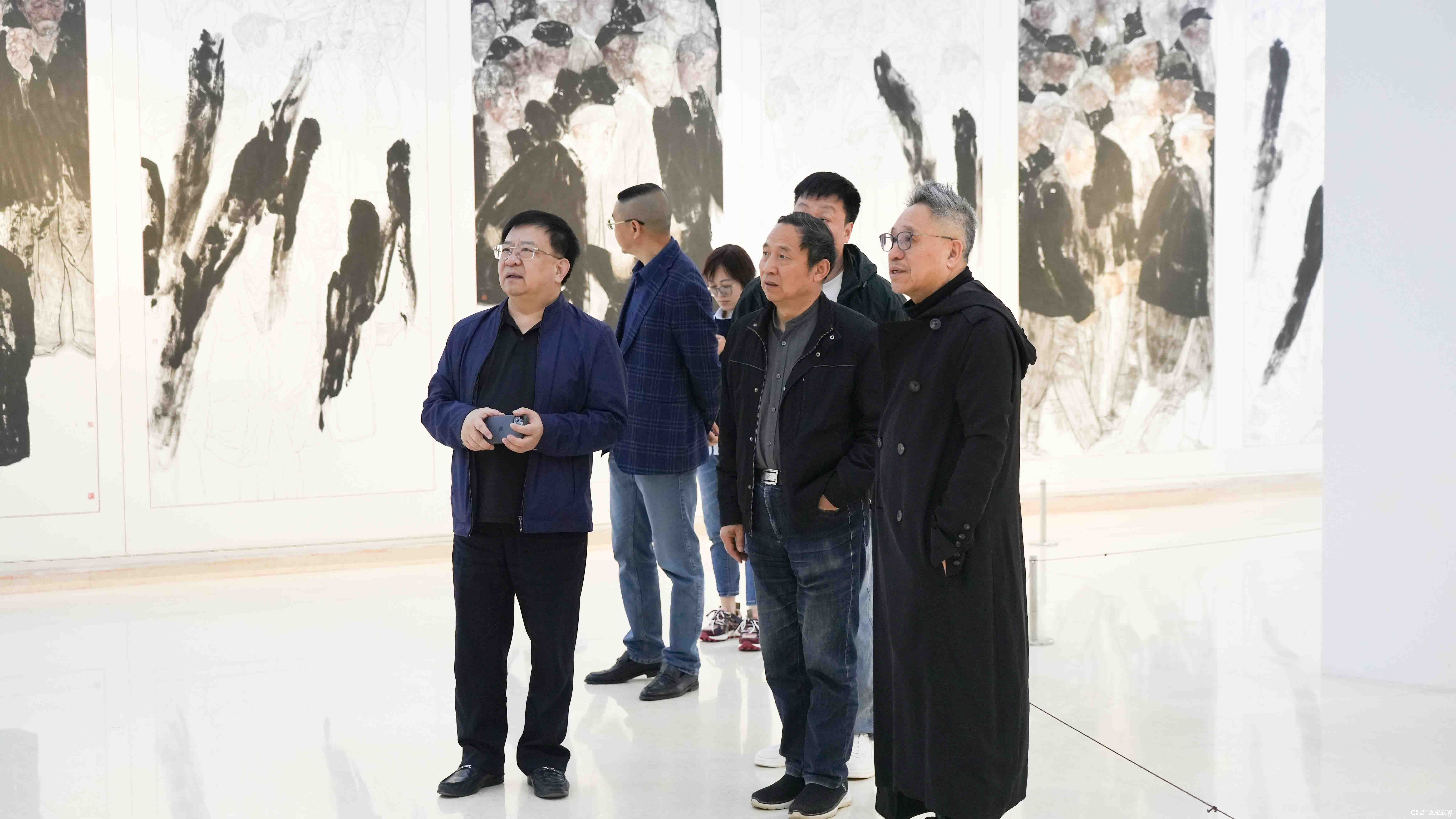 “墨局——当代七人展”昨日在石家庄市美术馆盛大开幕