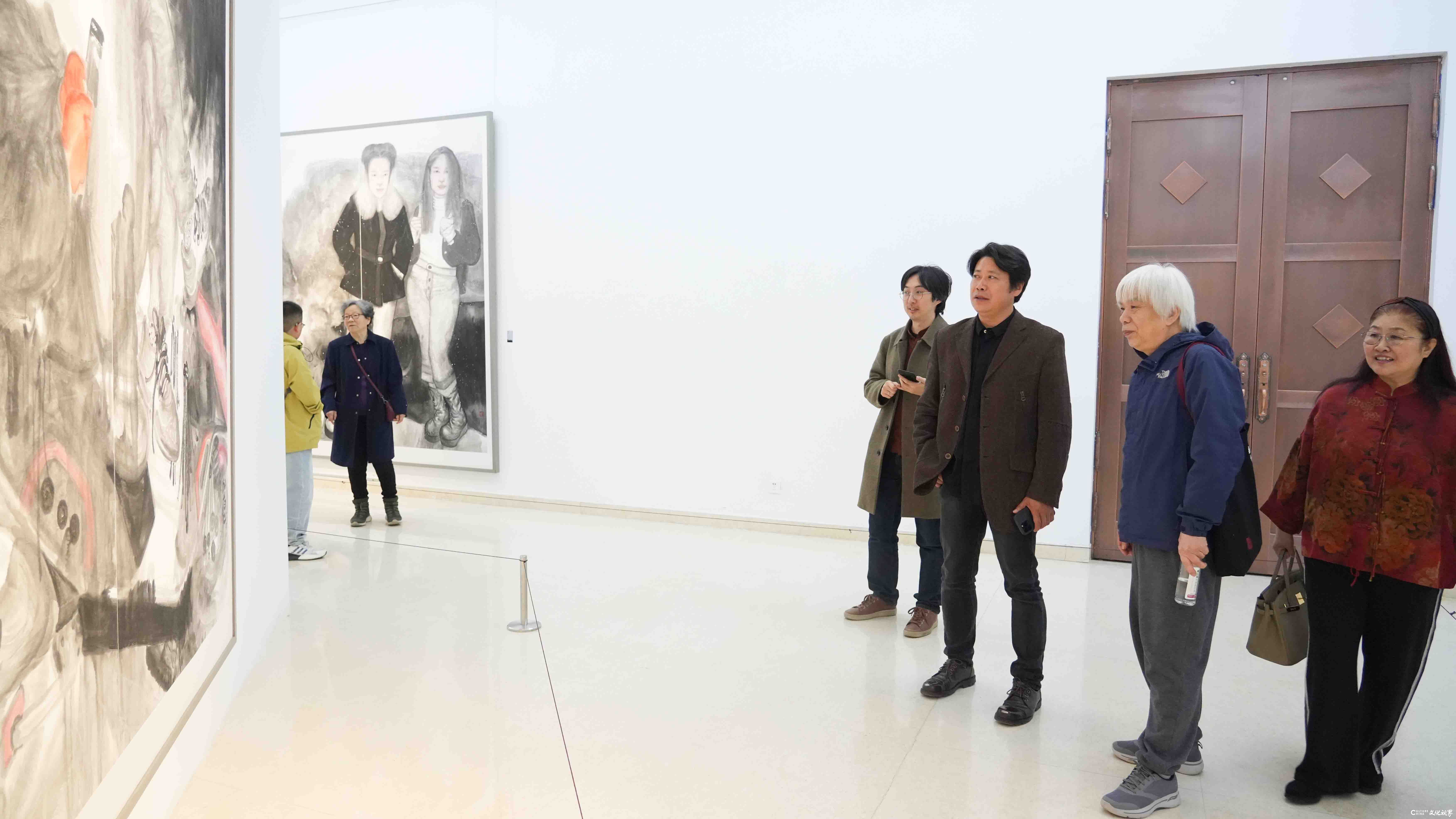 “墨局——当代七人展”昨日在石家庄市美术馆盛大开幕