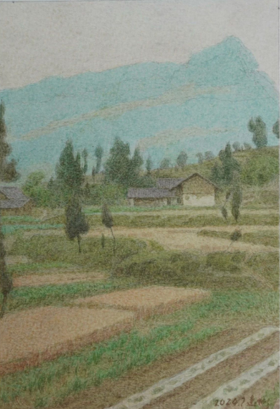 王建彬的“水彩田野” | 景在情在，画景也画心