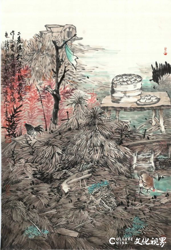 “回归自然，独抒性灵——陈危冰田园诗意画展”艺术分享会今日在淮安市美术馆举办