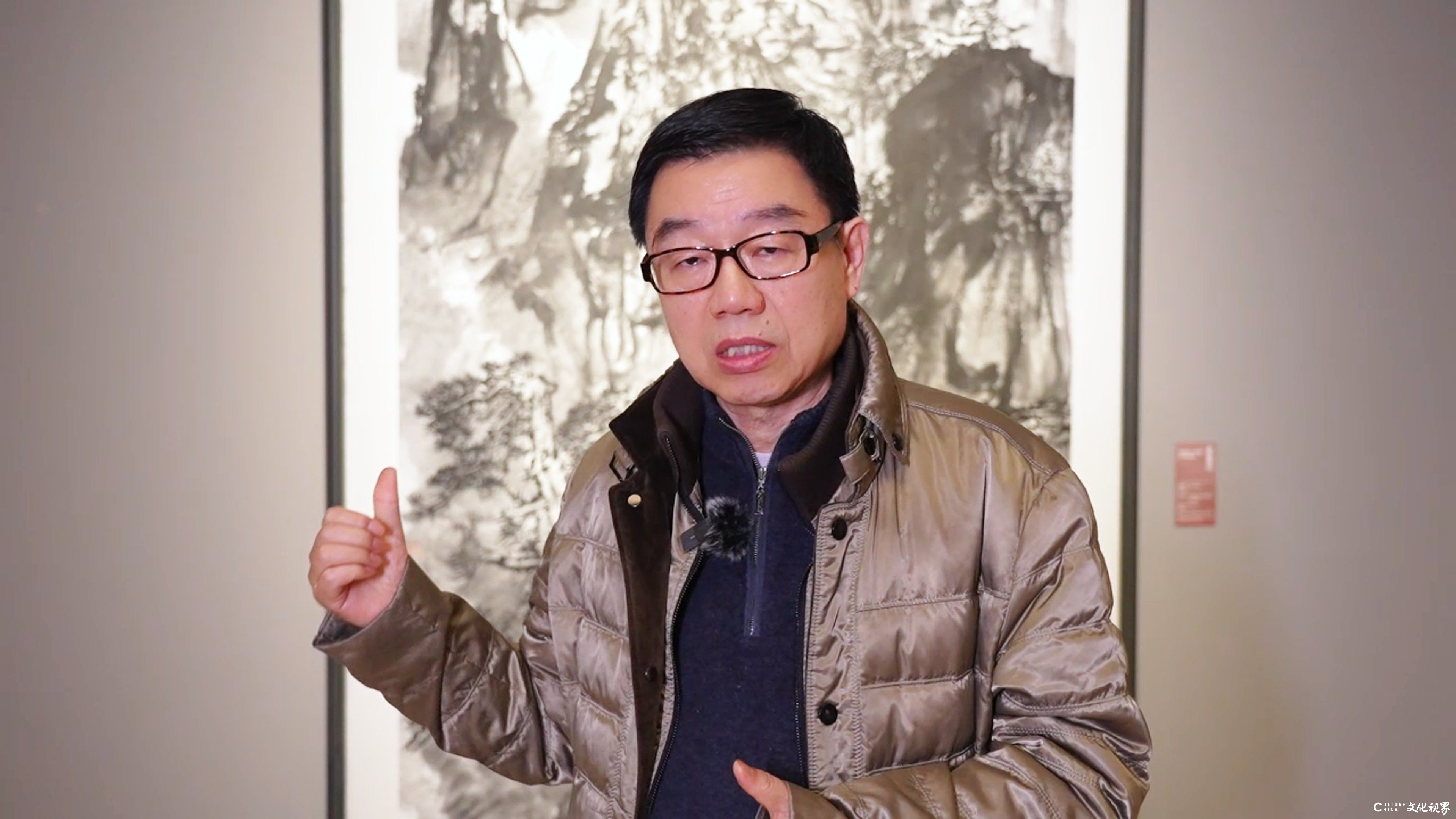 探访“中国美术馆五岳题材美术作品展”，品刘罡笔下的“泰山三重奏”