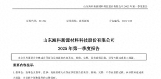 ​山东海科新源材料科技股份有限公司一季报仍亏损，公司总负债已达49.79亿元