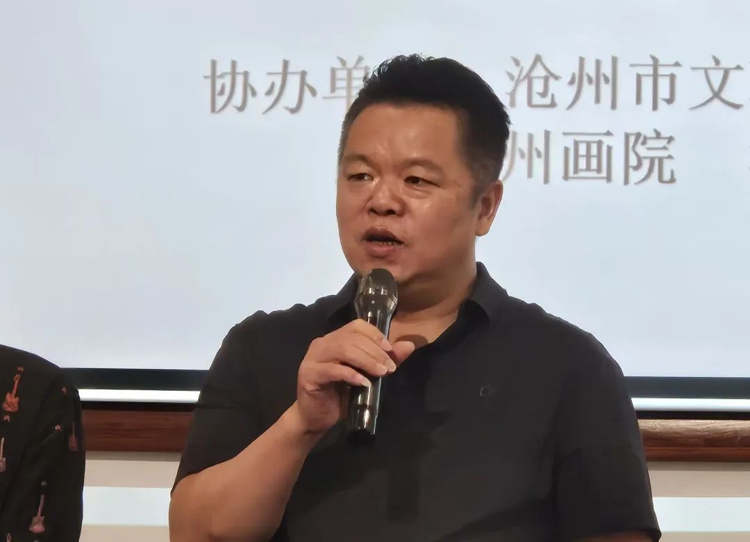 中国国家画院院长刘万鸣一行到河北沧州调研交流