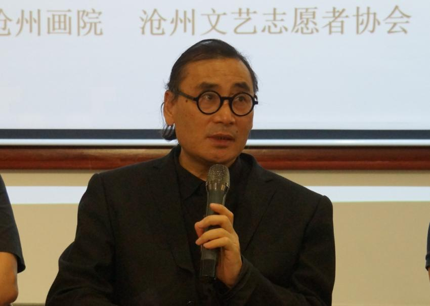 中国国家画院院长刘万鸣一行到河北沧州调研交流