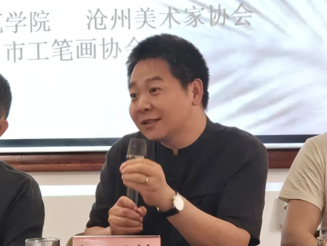 中国国家画院院长刘万鸣一行到河北沧州调研交流