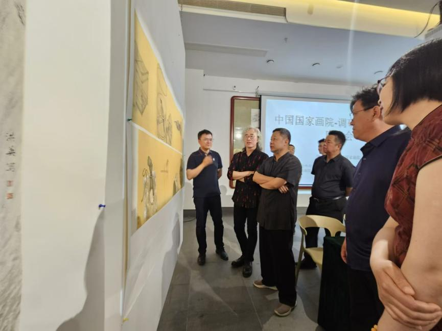 中国国家画院院长刘万鸣一行到河北沧州调研交流