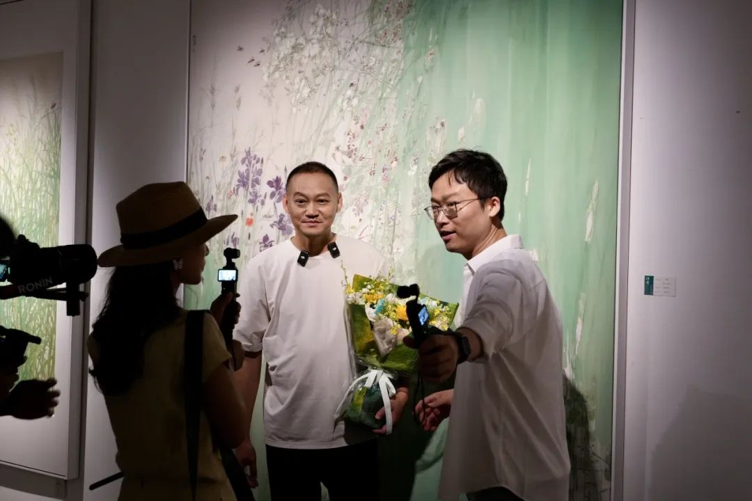 “滴翠——李恩成作品展”在济南京行艺术馆开幕，展期至7月8日