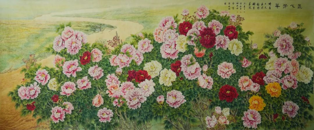 “梦笔生花——山东美协助力巨野工笔牡丹画培训成果展”今日上午在济南市美术馆盛大开幕