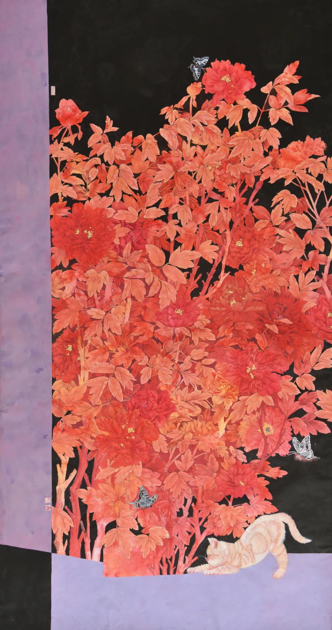 “梦笔生花——山东美协助力巨野工笔牡丹画培训成果展”今日上午在济南市美术馆盛大开幕