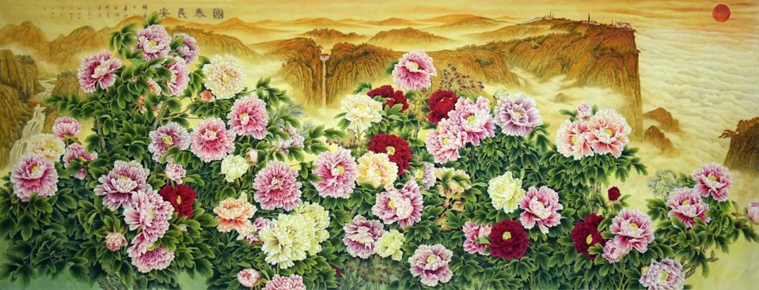 “梦笔生花——山东美协助力巨野工笔牡丹画培训成果展”今日上午在济南市美术馆盛大开幕
