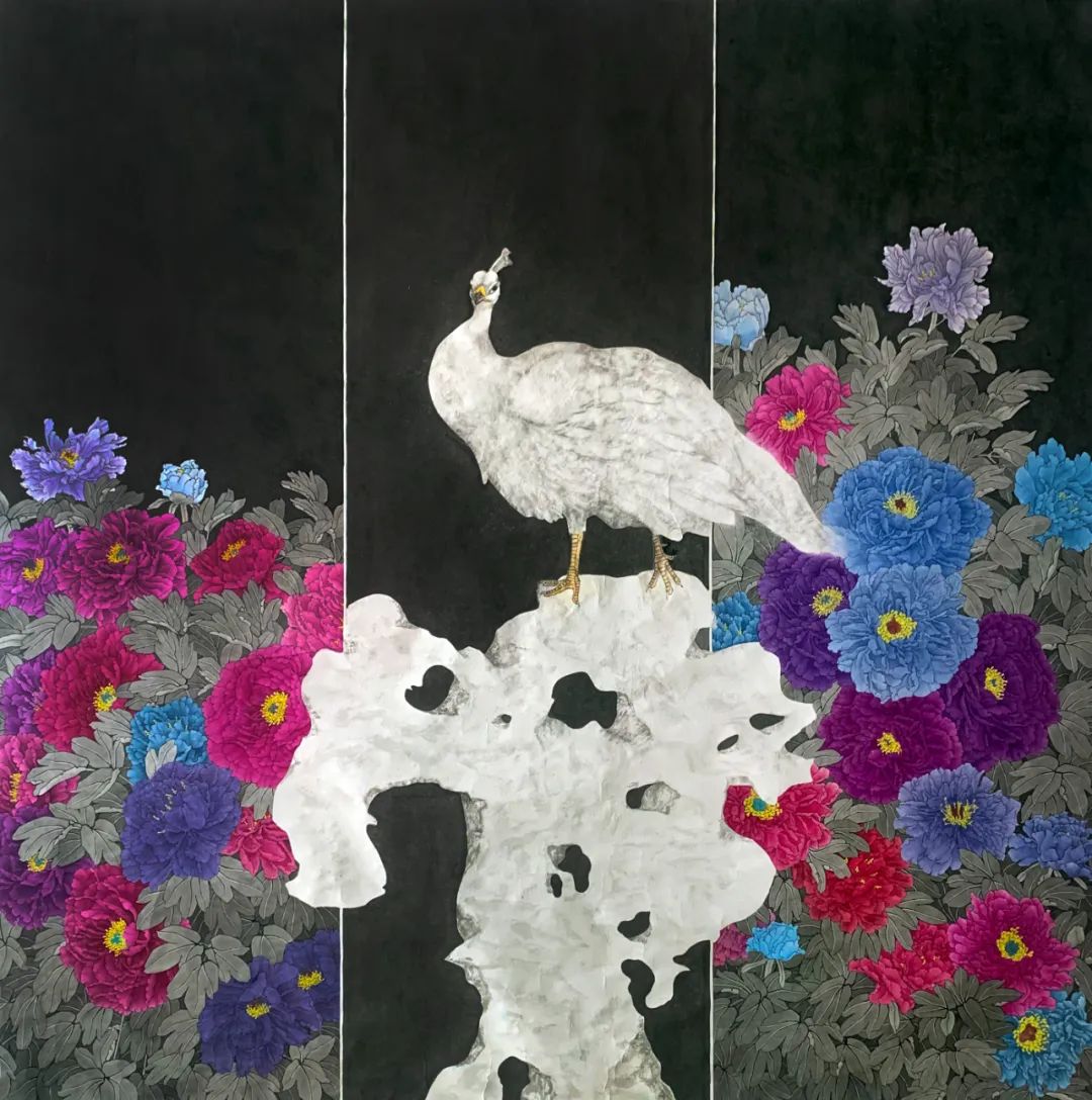 “梦笔生花——山东美协助力巨野工笔牡丹画培训成果展”今日上午在济南市美术馆盛大开幕