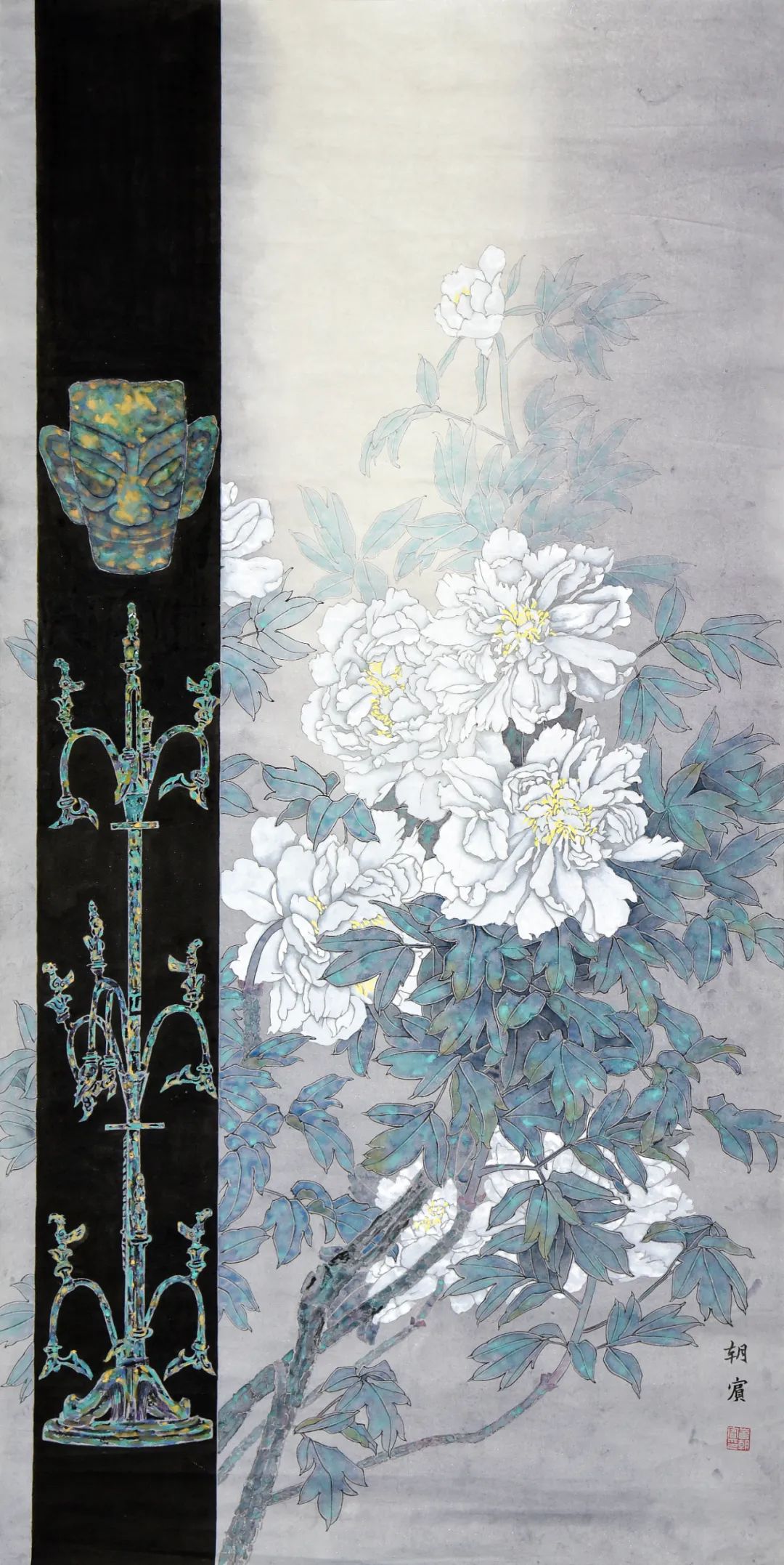 “梦笔生花——山东美协助力巨野工笔牡丹画培训成果展”今日上午在济南市美术馆盛大开幕